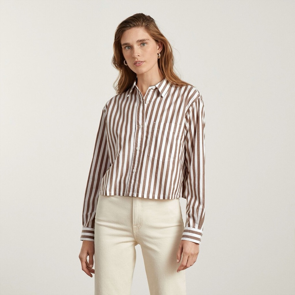 Everlane Silky Cotton Way-Short Shirt
